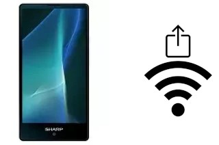 Générer un QR code avec la clé Wifi sur un Sharp Aquos Mini SH-M03