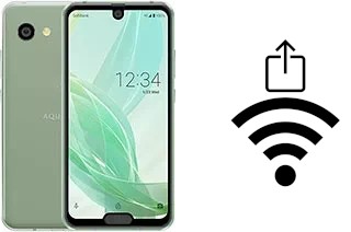 Générer un QR code avec la clé Wifi sur un Sharp Aquos R2 compact