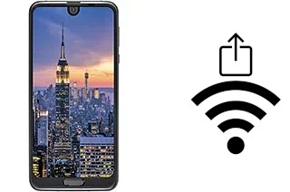 Générer un QR code avec la clé Wifi sur un Sharp Aquos R2