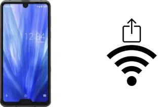 Générer un QR code avec la clé Wifi sur un Sharp Aquos R3