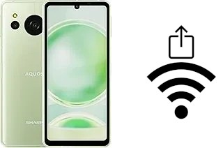 Comment générer un QR code avec le clé de sécurité réseau Wifi sur un Sharp Aquos sense8