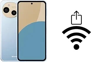 Générer un QR code avec la clé Wifi sur un Sharp Aquos sense9