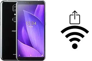 Générer un QR code avec la clé Wifi sur un Sharp Aquos V