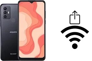 Générer un QR code avec la clé Wifi sur un Sharp Aquos V6