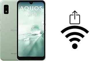 Générer un QR code avec la clé Wifi sur un Sharp Aquos wish