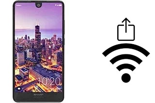 Générer un QR code avec la clé Wifi sur un Sharp Aquos C10