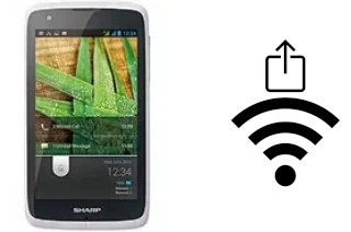 Générer un QR code avec la clé Wifi sur un Sharp SH530U