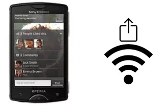 Générer un QR code avec la clé Wifi sur un Sony Ericsson Xperia mini