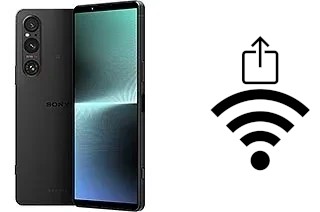 Générer un QR code avec la clé Wifi sur un Sony Xperia 1 V