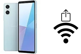 Comment générer un QR code avec le clé de sécurité réseau Wifi sur un Sony Xperia 10 VI