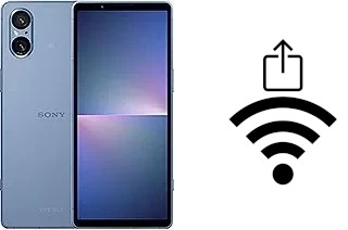 Générer un QR code avec la clé Wifi sur un Sony Xperia 5 V