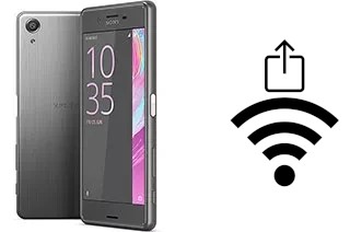 Générer un QR code avec la clé Wifi sur un Sony Xperia X Performance