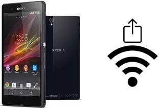 Générer un QR code avec la clé Wifi sur un Sony Xperia Z