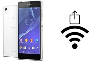 Générer un QR code avec la clé Wifi sur un Sony Xperia Z2