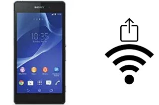 Générer un QR code avec la clé Wifi sur un Sony Xperia Z2a