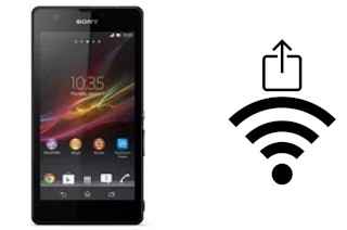 Générer un QR code avec la clé Wifi sur un Sony Xperia ZR