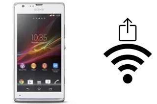 Générer un QR code avec la clé Wifi sur un Sony Xperia SP