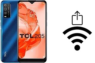 Générer un QR code avec la clé Wifi sur un TCL 205