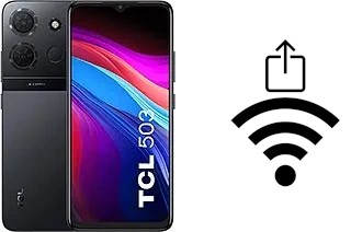 Générer un QR code avec la clé Wifi sur un TCL 503