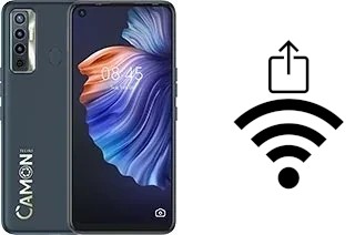 Générer un QR code avec la clé Wifi sur un Tecno Camon 17