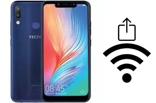 Générer un QR code avec la clé Wifi sur un Tecno Camon i2