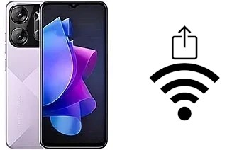 Générer un QR code avec la clé Wifi sur un Tecno Pop 7 Pro