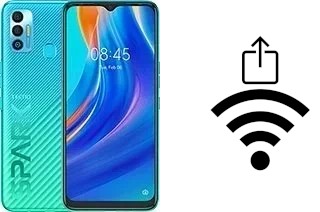 Générer un QR code avec la clé Wifi sur un Tecno Spark 7T