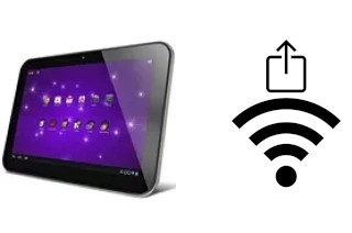 Générer un QR code avec la clé Wifi sur un Toshiba Excite 10 SE