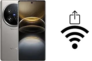 Comment générer un QR code avec le clé de sécurité réseau Wifi sur un vivo X100 Ultra