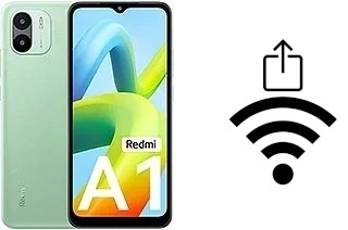 Générer un QR code avec la clé Wifi sur un Xiaomi Redmi A1