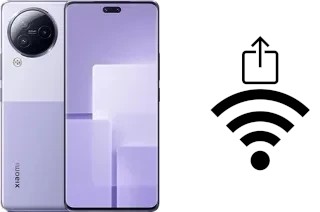 Générer un QR code avec la clé Wifi sur un Xiaomi Civi 3