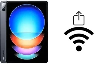 Comment générer un QR code avec le clé de sécurité réseau Wifi sur un Xiaomi Pad 6S Pro 12.4