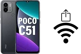 Générer un QR code avec la clé Wifi sur un Xiaomi Poco C51