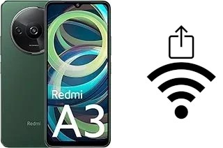 Comment générer un QR code avec le clé de sécurité réseau Wifi sur un Xiaomi Redmi A3