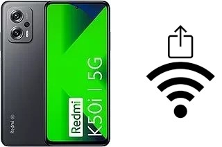 Générer un QR code avec la clé Wifi sur un Xiaomi Redmi K50i