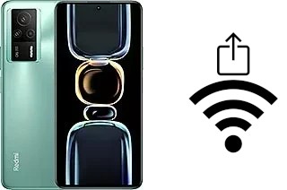 Générer un QR code avec la clé Wifi sur un Xiaomi Redmi K60E