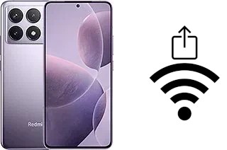 Comment générer un QR code avec le clé de sécurité réseau Wifi sur un Xiaomi Redmi K70