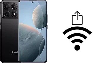 Générer un QR code avec la clé Wifi sur un Xiaomi Redmi K70E