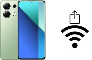 Générer un QR code avec la clé Wifi sur un Xiaomi Redmi Note 13 4G