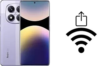 Générer un QR code avec la clé Wifi sur un Xiaomi Redmi Note 14 Pro 5G