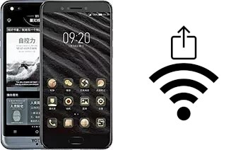 Générer un QR code avec la clé Wifi sur un Yota Phone 3