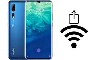 Générer un QR code avec la clé Wifi sur un ZTE Axon 10 Pro