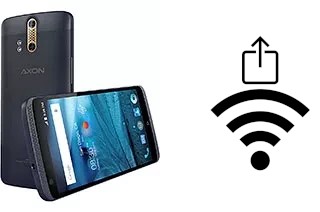 Générer un QR code avec la clé Wifi sur un ZTE Axon