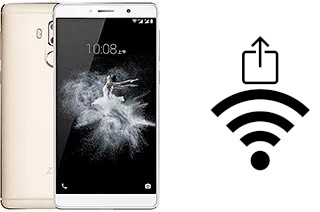 Générer un QR code avec la clé Wifi sur un ZTE Axon 7 Max