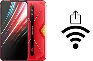 Générer un QR code avec la clé Wifi sur un ZTE nubia Red Magic 5G