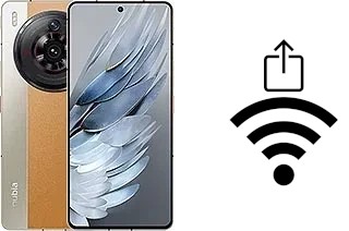 Générer un QR code avec la clé Wifi sur un ZTE nubia Z50S Pro